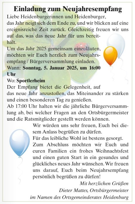 Neujahrsempfang