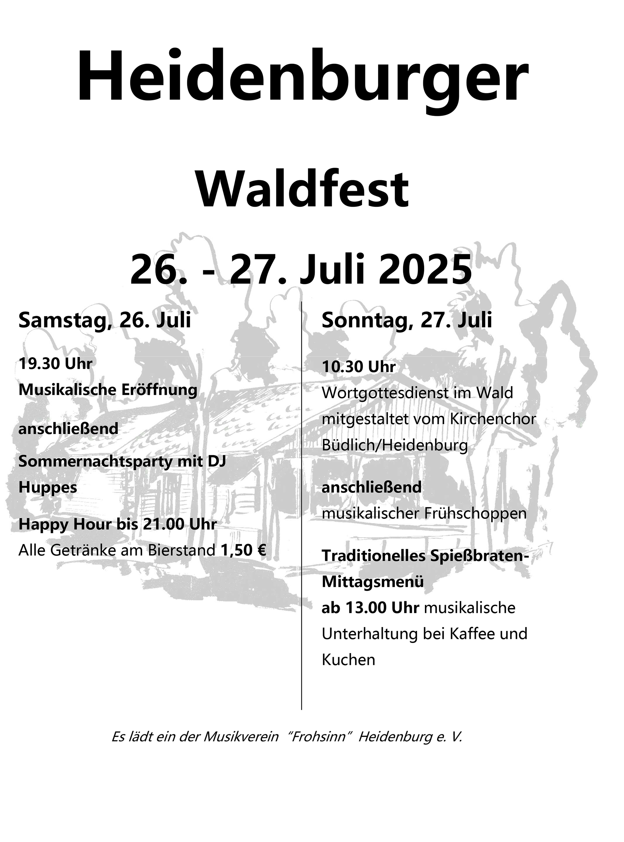 Plakat Waldfest 2025